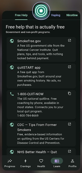 Quit Tracker screenshot