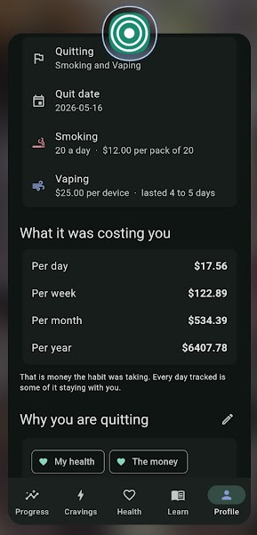 Quit Tracker screenshot